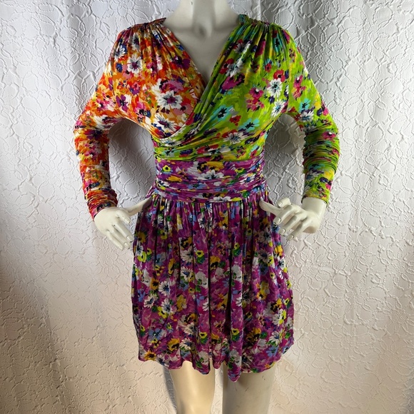 MSGM Mixed Print Dress - Picture 4 of 10